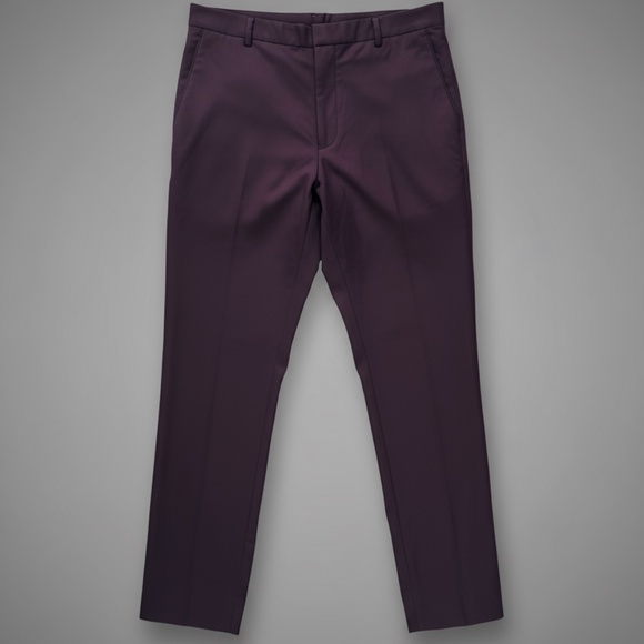 Perry Ellis Portfolio Very Slim Burgundy 36x32 - Picture 1 of 12